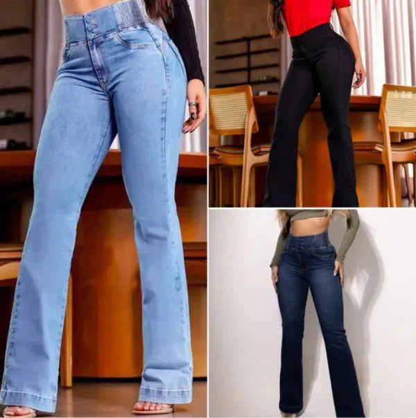 Kit 2 Calças Jeans Ultra Modeladoras Flare