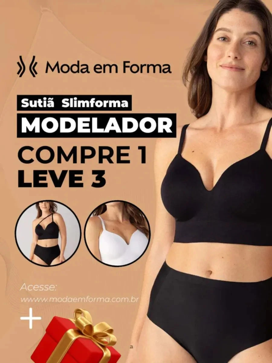 Sutiã Modelador Libelle (Compre 1 & Leve 3) - Máxima sustentação e conforto