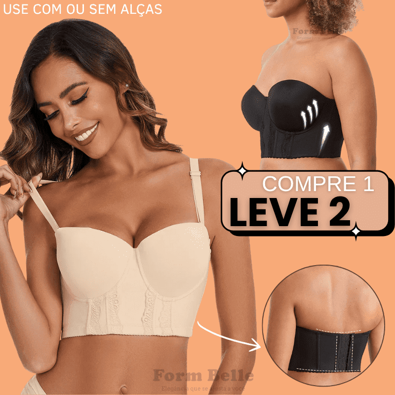 Sutiã Corset Modelador – Elegância e Sustentação [COMPRE 1 LEVE 2] + Frete Grátis